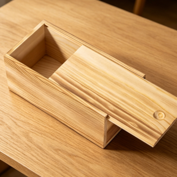 Retro Slide Top Wooden Storage Box , Rustic Wooden Gift Box for DIY Crafts Cards Art Collections & Home Decor